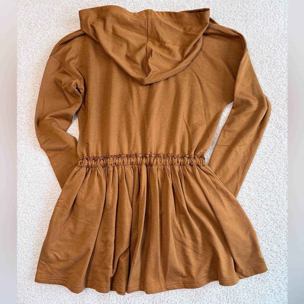 NWOT Betsey’s Boutique Hooded Tunic Sweatshirt with Drawstring Waist - Picture 4 of 4